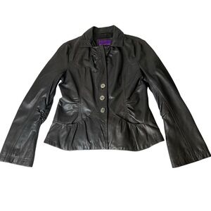 Bod & Christensen Women’s Medium Brown Leather Jacket